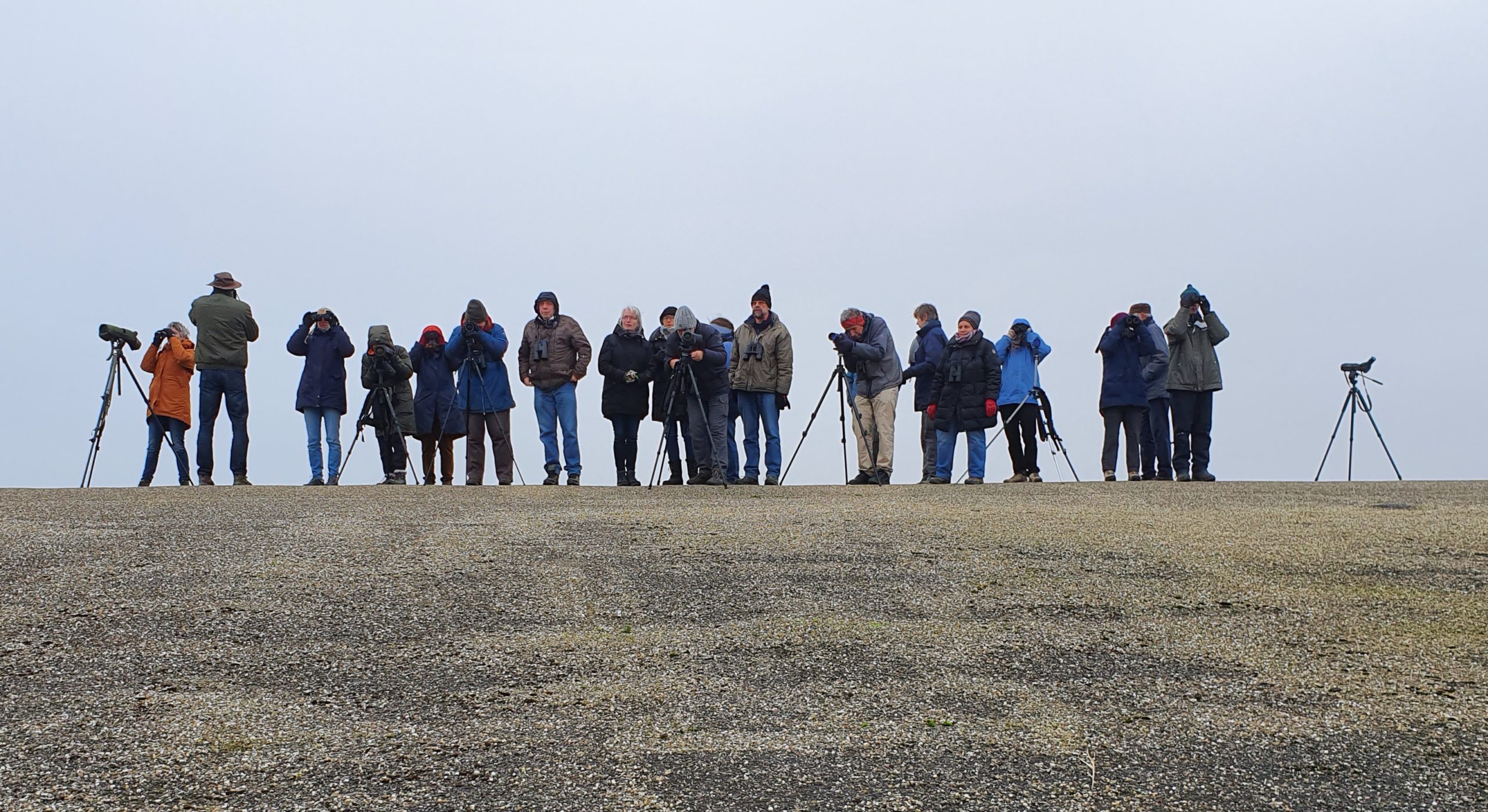De laatste stop op de dijk bij de buitenhaven van Stellendam