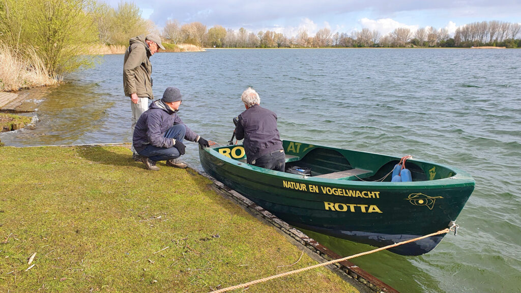 Zevenhuizerplas nr 5 start tellen Blauwe Reigernesten